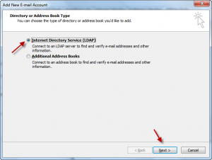 Outlook Zimbra LDAP 02